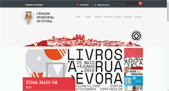 Desktop Screenshot of cm-evora.pt